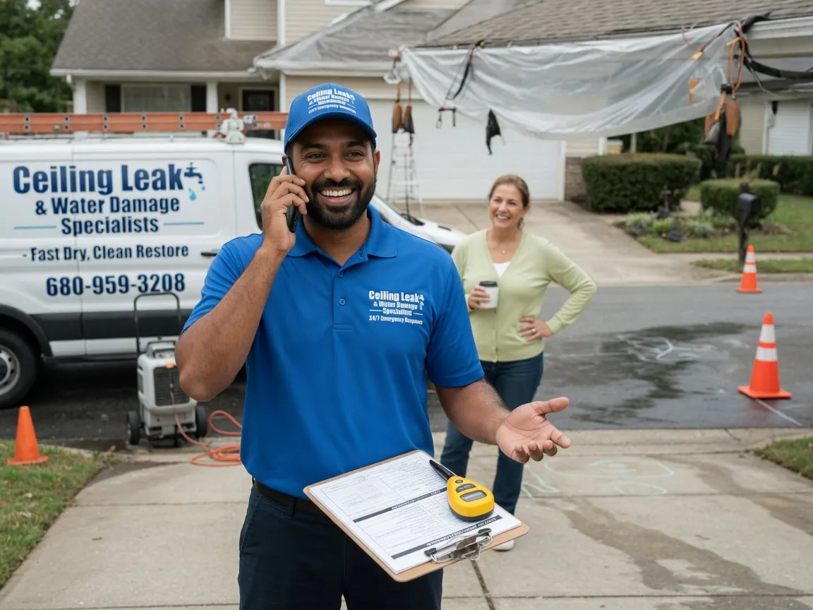 Ceiling Leak Cleanup Ozark, AR FAQs